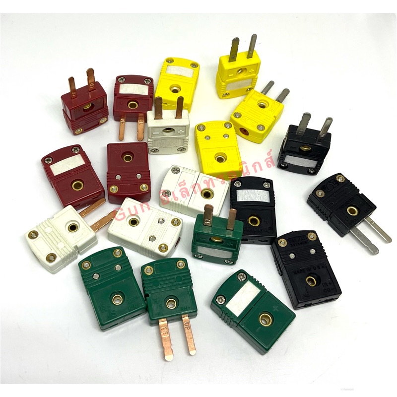 ขั้วต่อปลั๊กเทอร์โมคัปเปิ้ล Type K, U, J, C, T, R/S ตัวผู้ ตัวเมีย