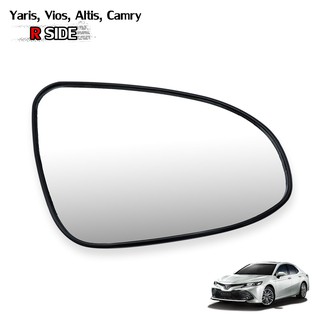 เนื้อเลนส์กระจก ข้างขวา Rh สำหรับ Toyota Vios Altis Yaris Camry ปี 2014-2019