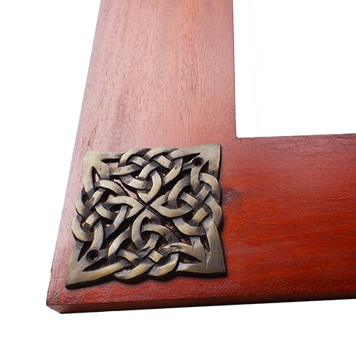 แผ่นตกแต่งทองเหลือง Rosette 3" / แผ่นตกแต่ง Rosette - Infinity Knot