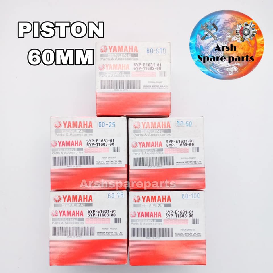 PISTON YAMAHA LC135 60MM (60MM STD) (60.25) (60.50) (60.75) (60.100)