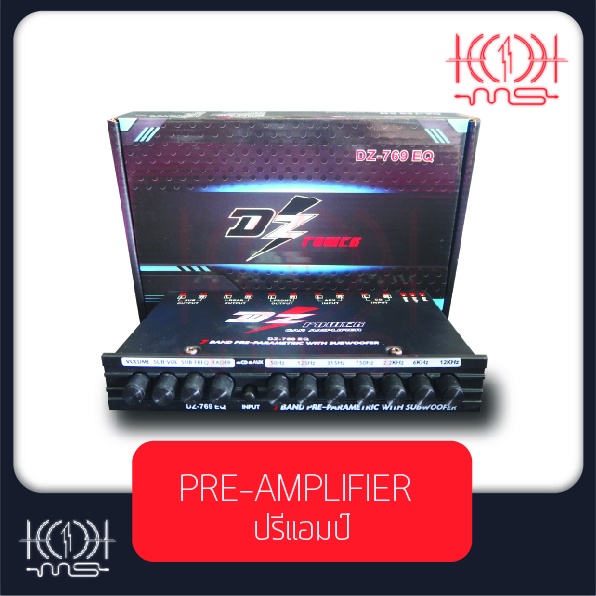 ปรีแอมป์ 7 แบนด์ DZ รุ่น DZ-769 EQ แยกซับอิสระ ให้เสียงชัดทุกย่านความถี่ ราคาประหยัด คุณภาพจัดจ้าน
