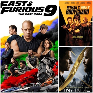 DVD หนังแอคชั่น - Fast &amp; Furious 9☆INFINITE☆Hitmans Wifes Bodyguard มัดรวม 3 เรื่อง #หนังฝรั่ง - ซับ.ไทย #แพ็คสุดคุ้ม