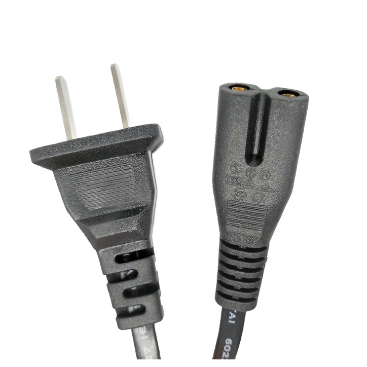 สาย AC 2 รู Printer power cable ยาว 1.8 เมตร หนา 0.75mm สายหนาอย่างดี ...