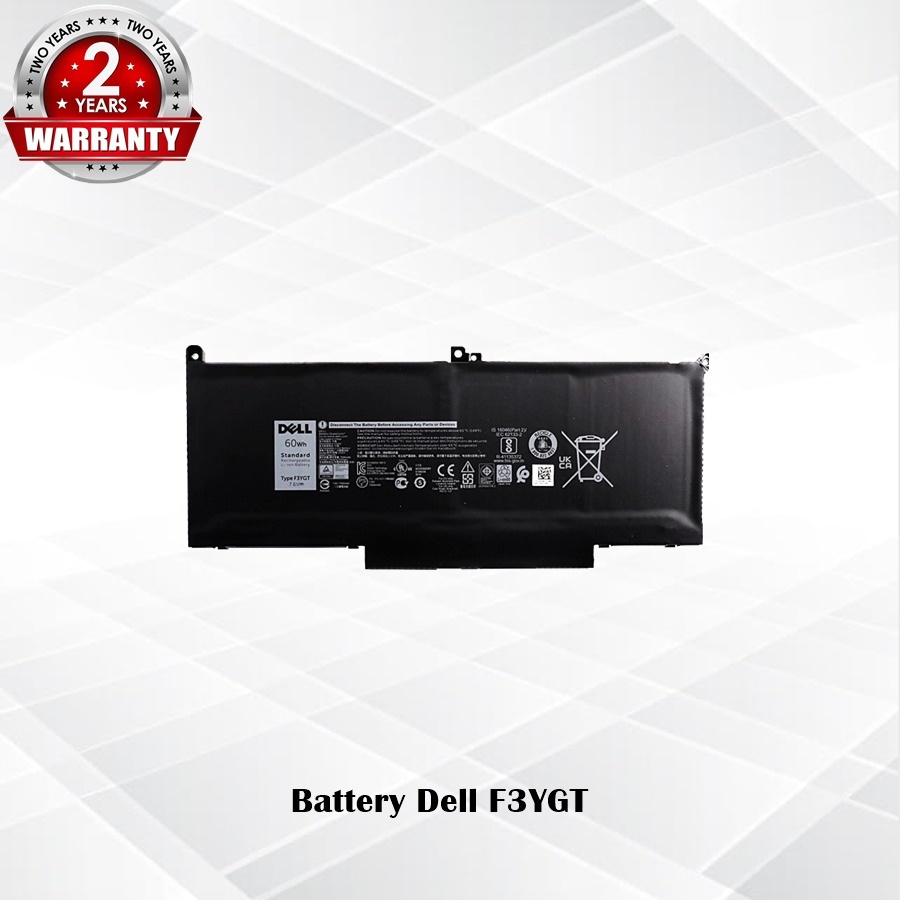 Battery Dell F3YGT / แบตเตอรี่โน๊ตบุ๊ค รุ่น E7280 E7480 E7290 7380 7390 7490 (แท้) *รับประกัน 2 ปี*