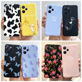 เคส Realme Narzo 50A Prime Candy Patterned Matte Silicone TPU Soft Case Realme Narzo 50A Prime 50 A Prime Phone Cover 6.66 นิ้ว