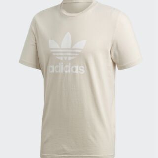 🤍พร้อมส่ง!!!ใหม่แท้ เสื้อยืด Adidas Originals Men Trefoil T-shirt สีครีมเบจ แท้💯Shopไทย