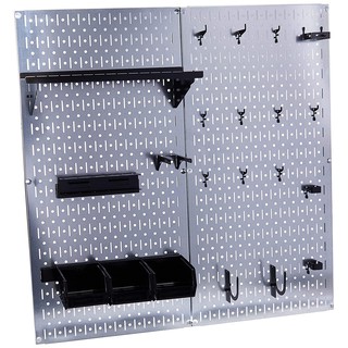 Wall Control : WCT30-WGL-200GVB* แผ่นพร้อมอะไหล่สำหรับติดบน Pegboard Galvanized Steel Pegboard Tool Organizer