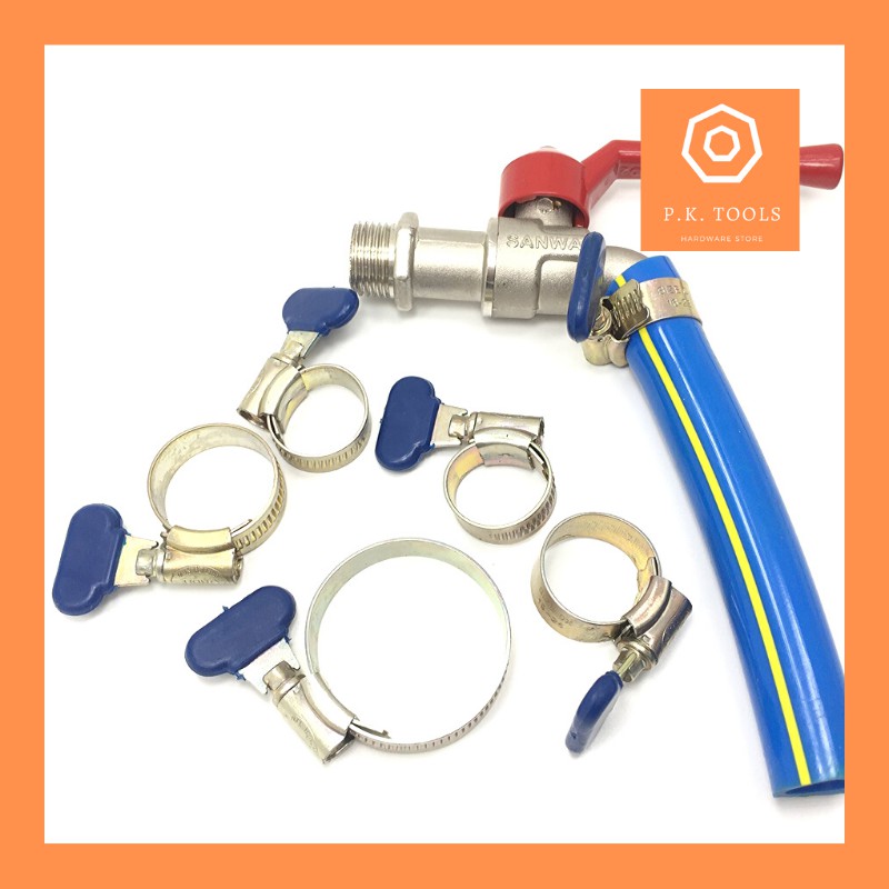 ‼️คุ้มสุด‼️เข็มขัดรัดท่อ รัดสายยาง เหล็ก-หางปลา-สแตนเลส (ชุดละ 5 วง)ORBIT