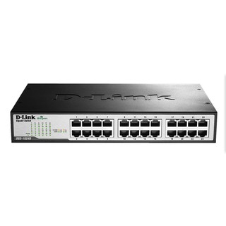 D-Link DGS-1024D 24-Port Gigabit Unmanaged Desktop/Rackmount Switch (สีดำ)