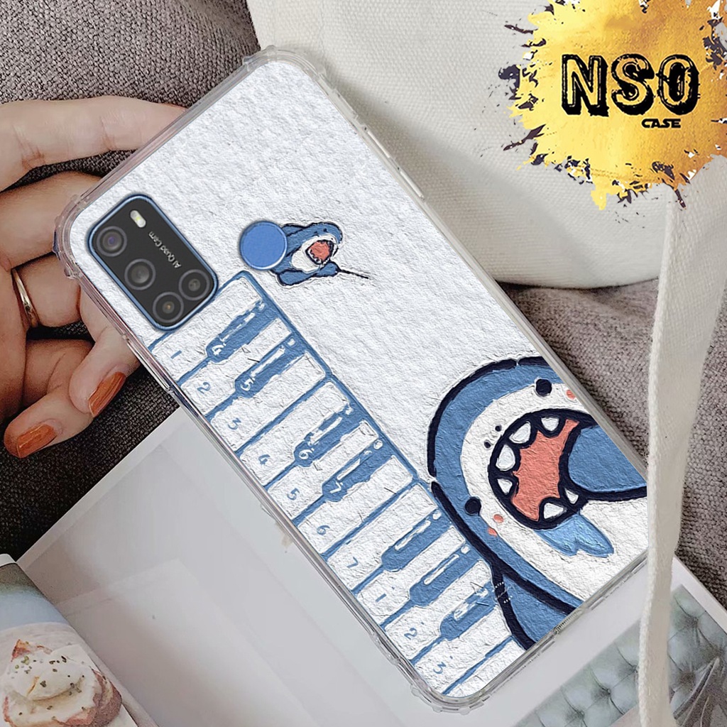 เคส Vsmart Joy 4 - Vsmart Live 4 - Vsmart Star 5 พิมพ์ลายดอกไม้ฉลามสุดน่ารักและน่ารัก