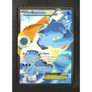 Blastoise EX 155/160 คาเม็กซ์ Pokemon Card Vivid Series ภาษาอังกฤษ