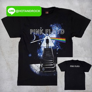 เสื้อยืดผ้าฝ้ายพรีเมี่ยม เสื้อยืดเนื้อ Cotton 💯 สัมผัสนุ่ม เบาสบาย  Pink Floyd  สีดำ