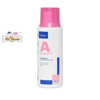 Allermyl Shampoo [200ml] แชมพูสูตรผิวหนังแพ้ง่าย แ บำรุงผิวหนัง สำหรับสุนัขและแมว 200ml.