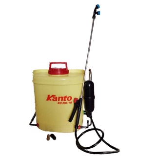 KANTO  ถังพ่นยา พ่นปุ๋ย พ่นยา แบบสะพายหลัง Hand Pressure Sprayer KT-NS-18 ความจุ 18 ลิตร น้ำหนัก 3.8 kgs ลูกสูบนอก