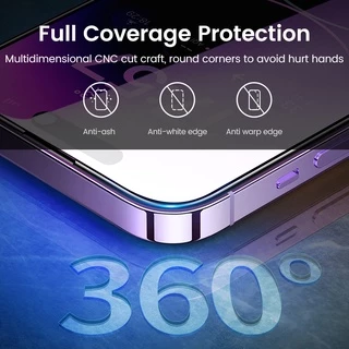 Ugreen ฟิล์มกระจกนิรภัยกันรอยหน้าจอ 2.5D สําหรับ iPhone 14 14 Pro Max 14 Pro 13 Pro Max 2 ชิ้น