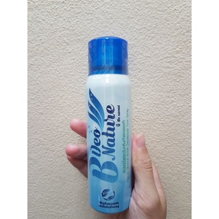 B DEO NATURE บี ดีโอ เนอเจอร์ สเปรย์น้ำแร่ระงับกลิ่นเท้าและรองเท้า 60ml.