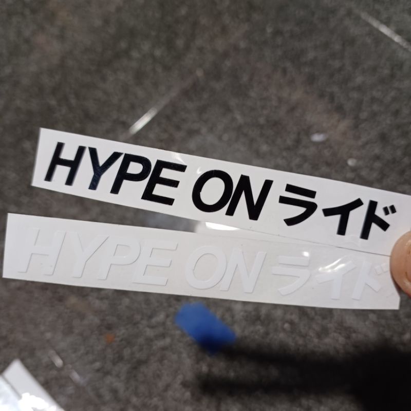 Hype On japan Sticker Hype On Helmet Visor Sticker