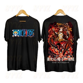 One Piece อะนิเมะเสื้อเชิ้ตลูฟี่ออกแบบการ์ตูนผ้าฝ้ายขนาดใหญ่กีฬากีฬาสารพันรูปแบบอินเทรนด์ X70