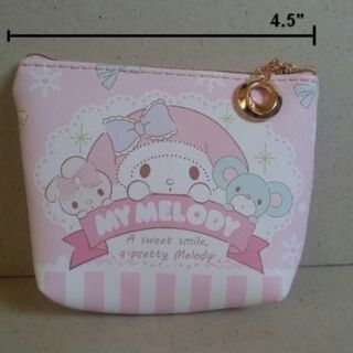 กระเป๋าเหรียญ ลาย มายเมโลดี้ mymelody ขนาด 4.5x4 นิ้ว