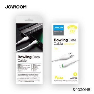 สายชาร์จ usb Joyroom รุ่น M8 2.4A ทนทาน ชาร์จเร็ว มีสำหรับ iP android/type-c ยาว1m 3สี