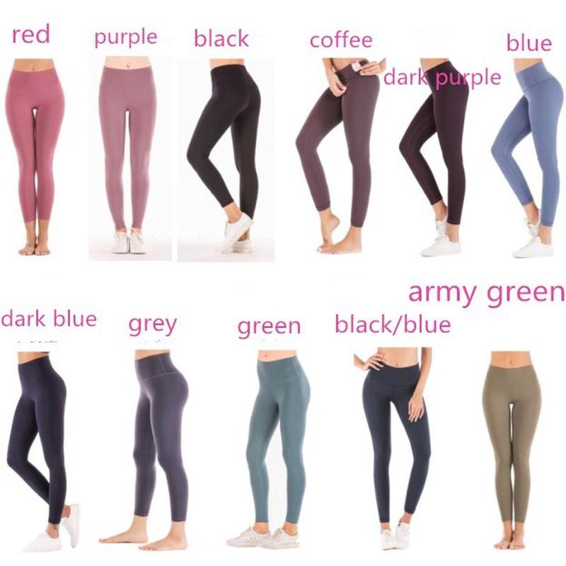 lululemon กางเกงเลกกิ้งขายาวสำหรับสตรีเอวสูง 11 สี