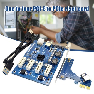 การ์ดกราฟฟิค Le 1 ถึง 4 Pci-E 1X M2 4 พอร์ต Pci-E เป็นการ์ด Pci-E สําหรับอุปกรณ์คอมพิวเตอร์