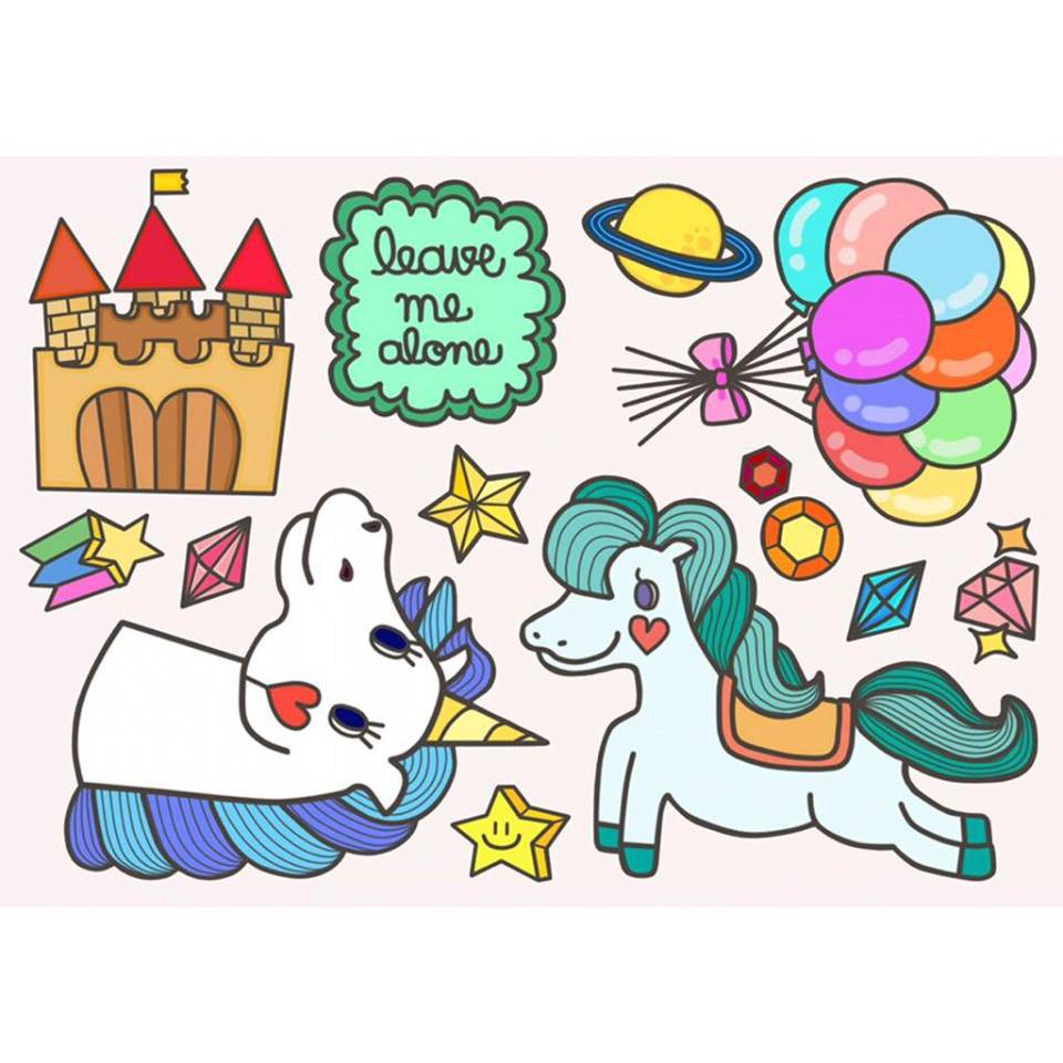 5 free 1 Sticker A6 ไดคัท กันน้ำ ลาย 21-32