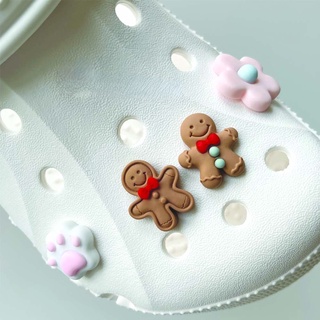 [Charming Deco] กระดุมรองเท้าผ้าใบ Crocs Jibbitz น่ารัก 4 แบบ อุปกรณ์เสริม สําหรับตกแต่งรองเท้าผ้าใบ Diy