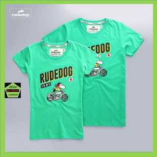 Rudedog เสื้อคอกลม ชาย หญิง รุ่น มอไซด์19 สีเขียว