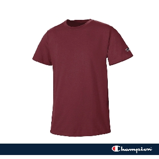 Champion ของแท้ Unisex เสื้อยืดคอกลม แขนสั้น - Maroon T425