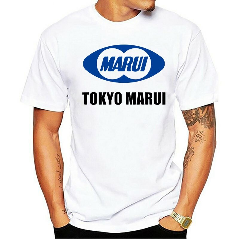 เสื้อยืดผ้าฝ้ายพิมพ์ลายคลาสสิก เสื้อยืดลําลอง แขนสั้น พิมพ์ลายโลโก้ Tokyo Marui Airsoft Gun ทรงหลวม แฟชั่นสําหรับผู้ชาย