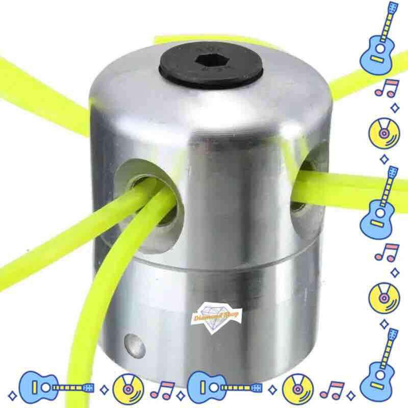 หัวอะลูมิเนียมตัดหญ้าทรงสูง Universal Garden Trimmer หัวอลูมิเนียม Trimmer สตริงชุดแปรงสำหรับเบนซินเครื่องตัด 4 สายแปรง