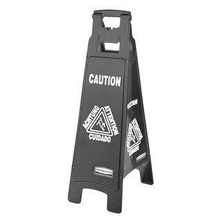 ป้ายเตือน สีดำ 38 นิ้ว - CAUTION SIGN 4-SIDED