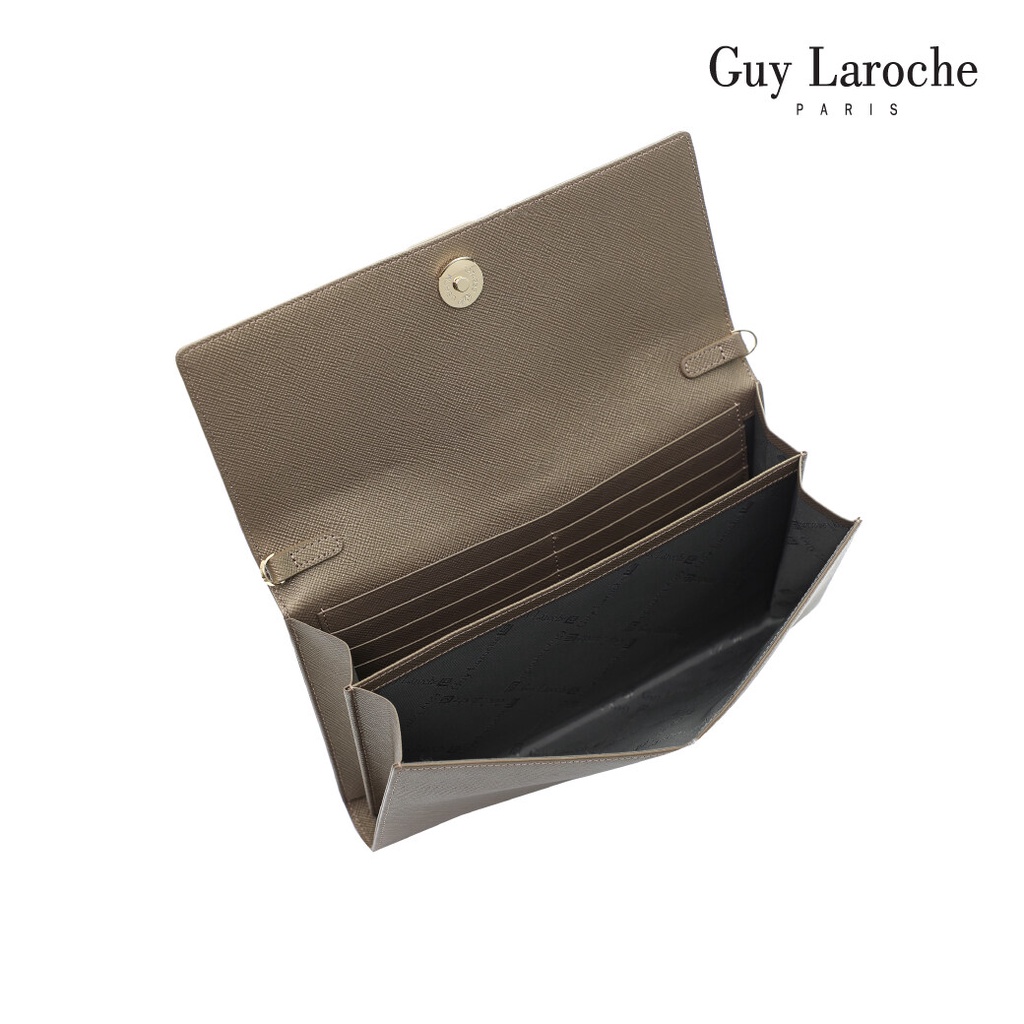Guy Laroche กระเป๋าสะพายสตรี รุ่น CLASSIC III - AGH0112_BR ( หนังอัดลาย )