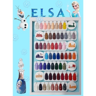 สีเจล 60 สี ลดกระหน่ำ!!! สีทาเล็บเจล ยาทาเล็บเจล เซตทำเล็บเจล เนื้อเจลลี่ เรียบรื่น ทาง่าย ติดทนนาน ขวดใหญ่ รุ่น Elsa