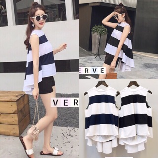 Sleeveless Stripe Top