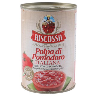 RISCOSSA Chopped Tomatoes 400 g. มะเขือเทศสับ บรรจุกระป๋อง