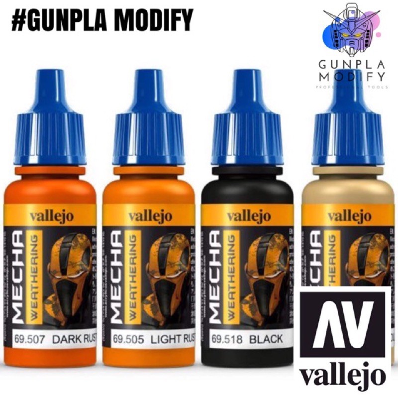 Vallejo Mecha Color สีเวเทอริ่งสูตรน้ำ 507 505 518 522