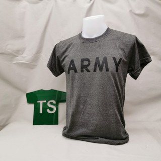 [สินค้าพร้อมส่ง] เสื้อยืดแขนสั้น สกรีน ARMY สีฟ้า สีเทาเข้ม สีเทาอ่อน และ สีเขียว