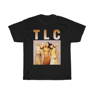 แขนสั้นcrew neckมาใหม่ กราฟิก Tlc Rap สไตล์ฮิปฮอป แฟชั่น สําหรับวันเกิดS-XXXXL