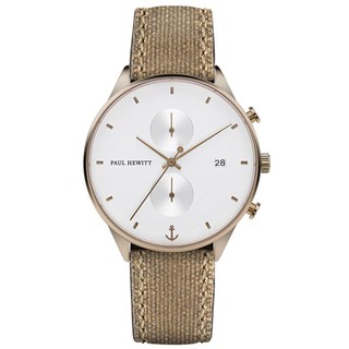 Paul Hewitt Watch Sailor Line Modest White Sand Stainless Steel Mesh Strap