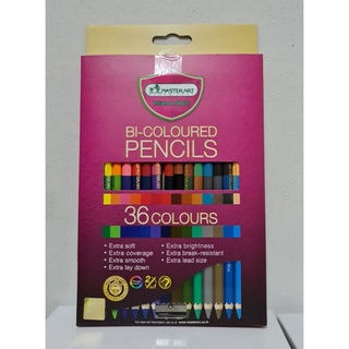 Master Art สีไม้ ดินสอสีไม้ 2หัว36 สี รุ่นใหม่