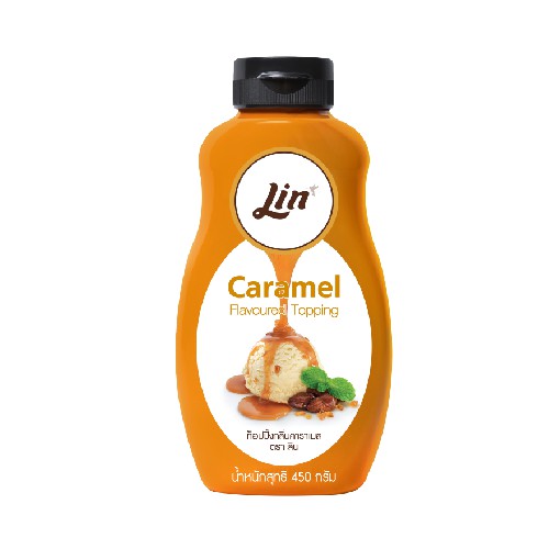 คาราเมล ท็อปปิ้ง ลิน Lin Caramel Topping ซอส คาราเมล (450 กรัม) | Shopee Thailand