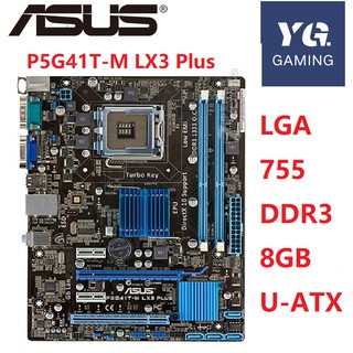 Asus P5G41T-M LX3 Plus Desktop Motherboard G41 Socket LGA 775 Q8200 Q8300 DDR3 8G u ATX UEFI BIOS used Mainboard