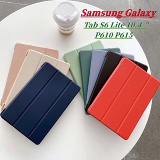 เคสแท็บเล็ตหนัง ซิลิโคนนิ่ม กันกระแทก สําหรับ Samsung Tab S6 Lite 10.4 นิ้ว 2020 P610 P615 SM-P610 SM-P615