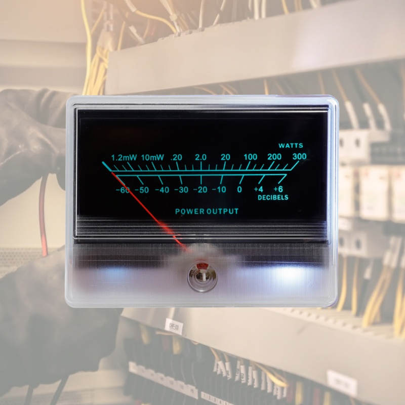 BT VU แอมป์มิเตอร์ Header เครื่องขยายเสียงระดับ Digital Discharge Flat Mixer Power Meter