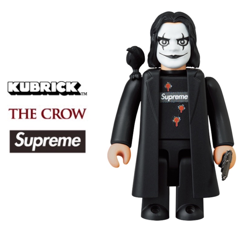 Supreme x The Crow Kubrick Bearbrick 1000% Medicom Be@rbrick IN HAND