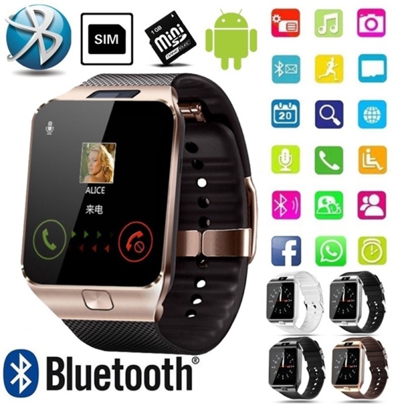 Bluetooth smart watch Intelligent Wristwatch Support Phone Camera SIM TF GSM for Android iOS Phone dz09 pk gt08 a1 men a