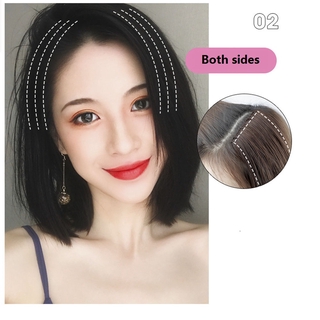 XIJING-COD woman Both Sides wig Pad Hair Piece Head Wig Piece Shaggy Paste Princess Hair