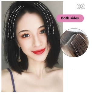 XIJING-COD woman Both Sides wig Pad Hair Piece Head Wig Piece Shaggy Paste Princess Hair